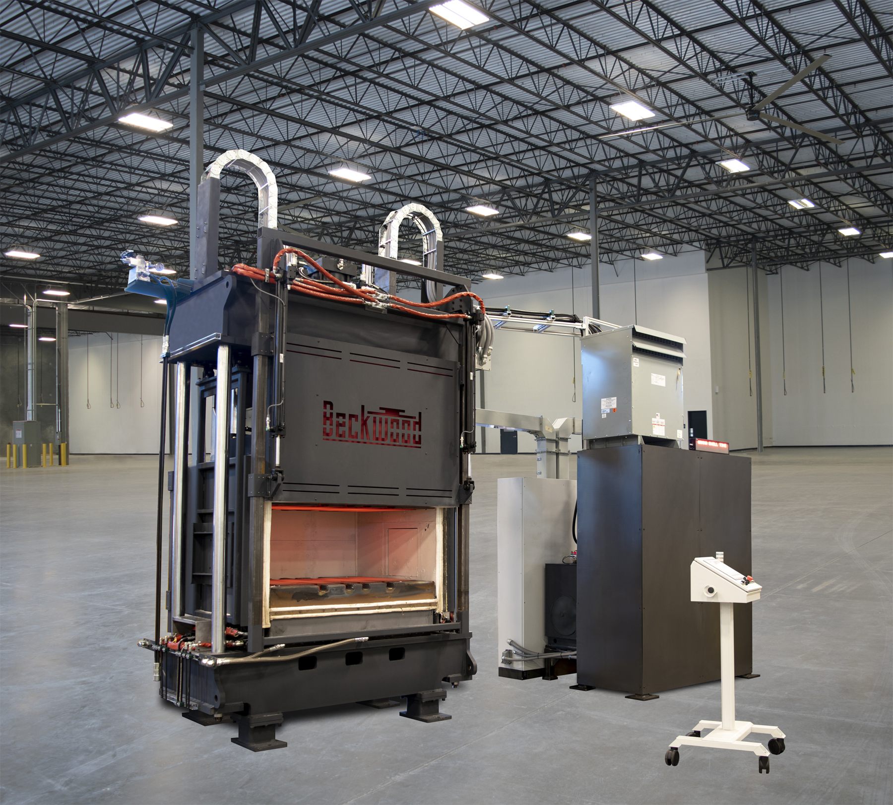 Beckwood Engineers Ton Hot Forming Press For Titanium Components