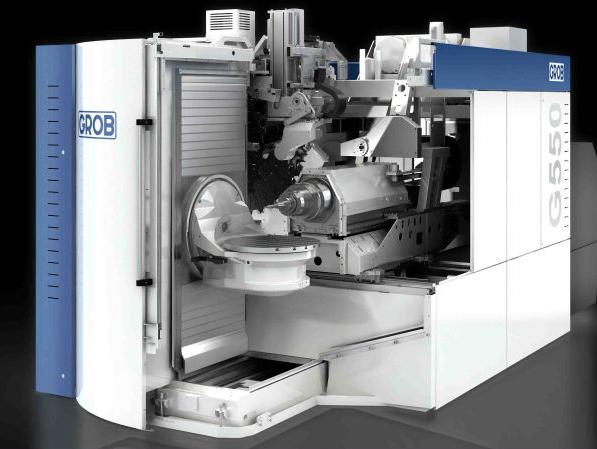 GROB Systems' G550 5-Axis Universal Machining Center - Engine
