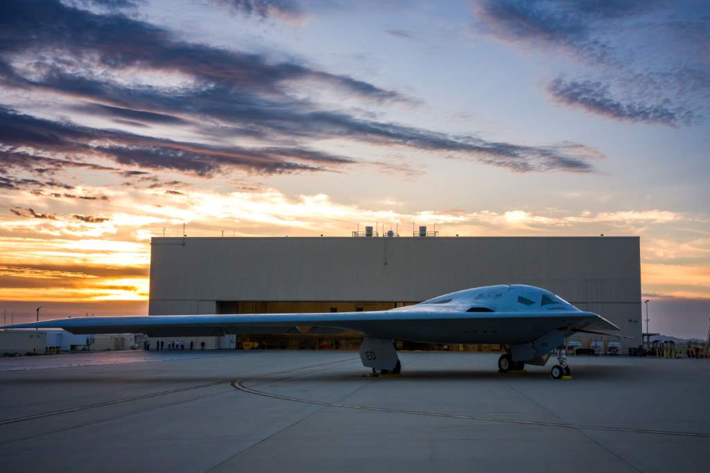 The B-21 was unveiled at a ceremony at Air Force Plant 42 in Palmdale, California in December 2022